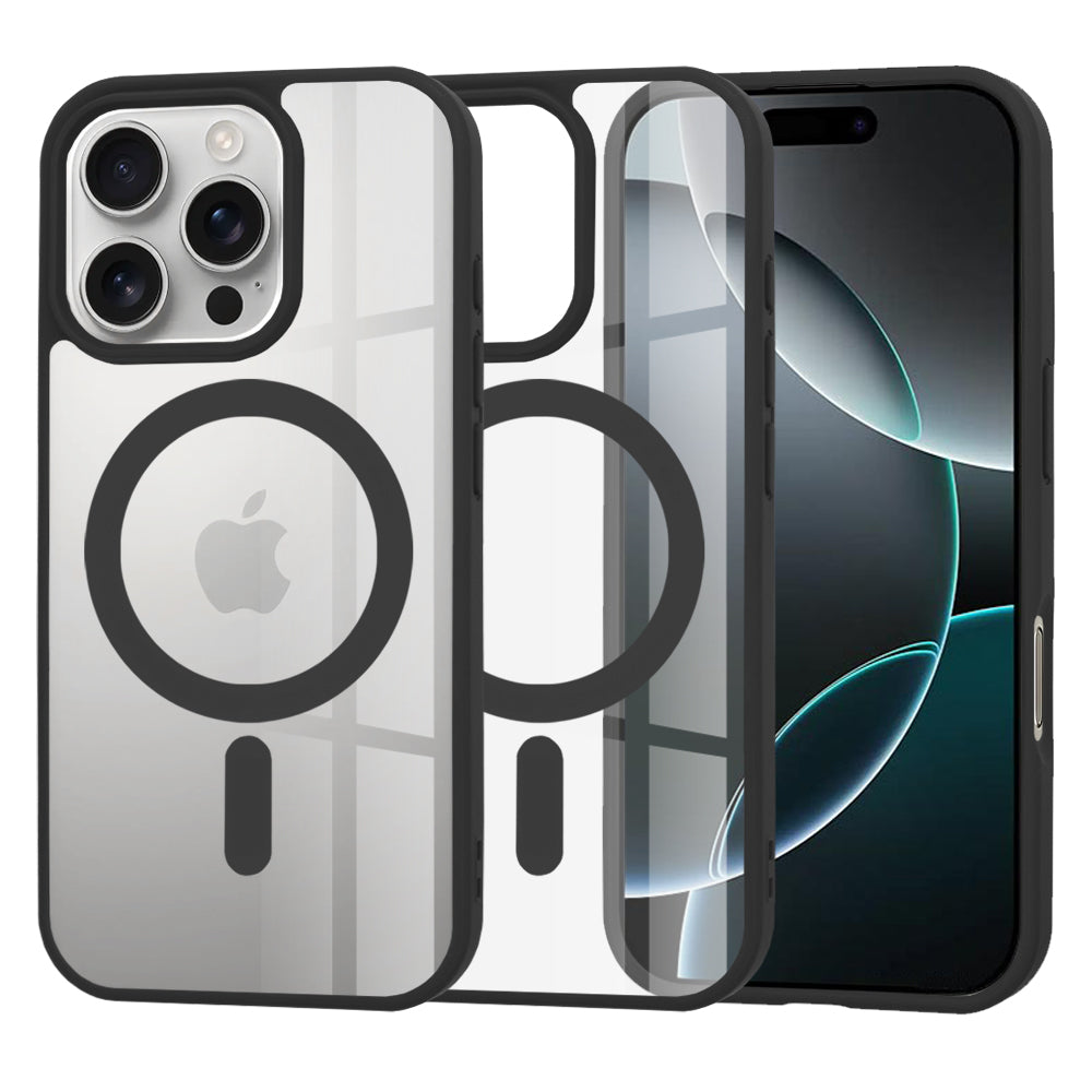 Funda MagSafe para Apple iPhone 16 Pro, Techsuit, Pro, Negra