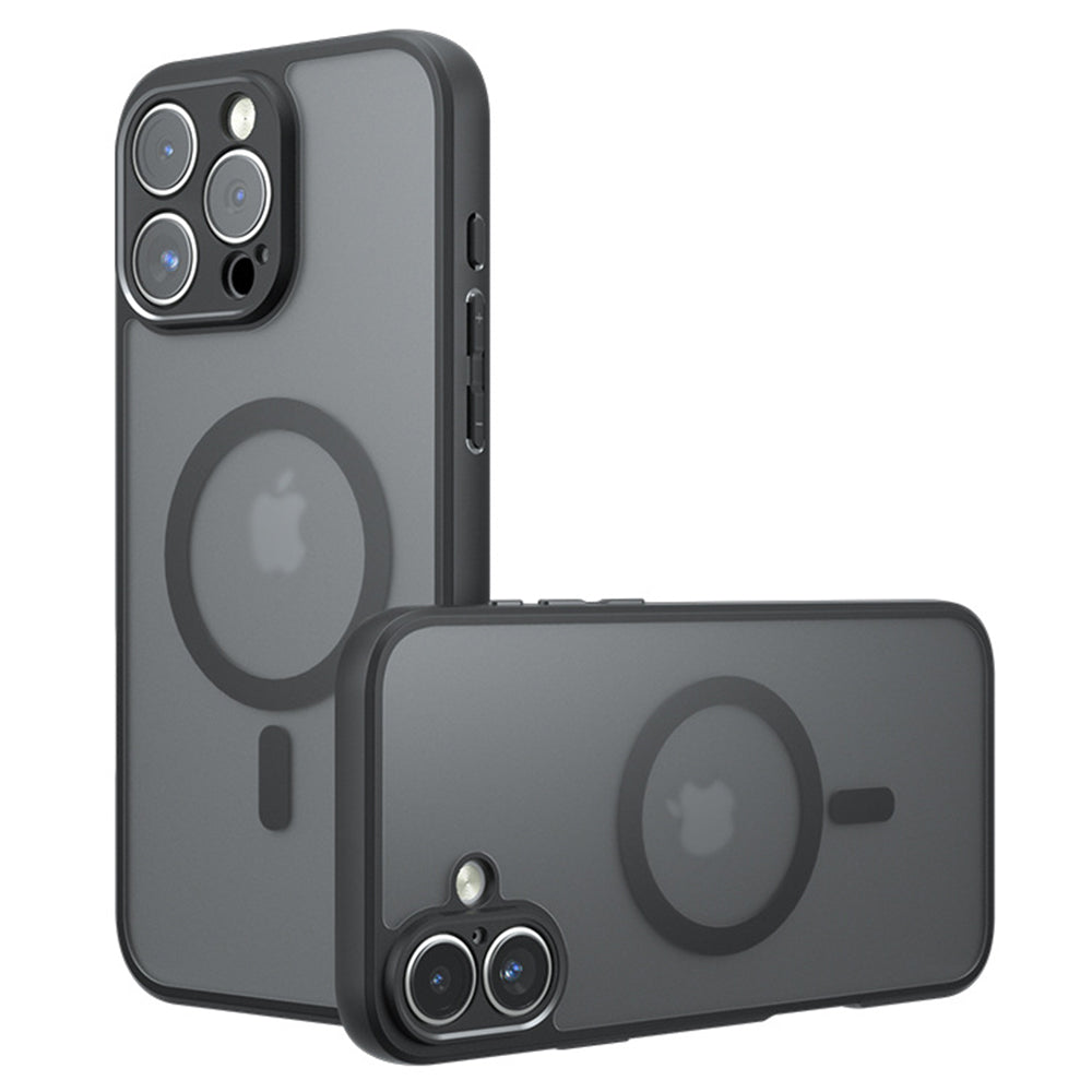 Funda MagSafe para Apple iPhone 16 Pro, Techsuit, PureFrost, Negra Satinada