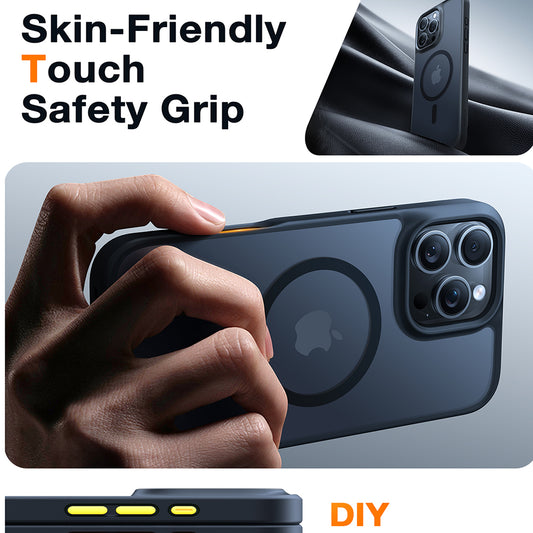 Funda MagSafe para Apple iPhone 16 Pro, Torras, Guardian, Negra