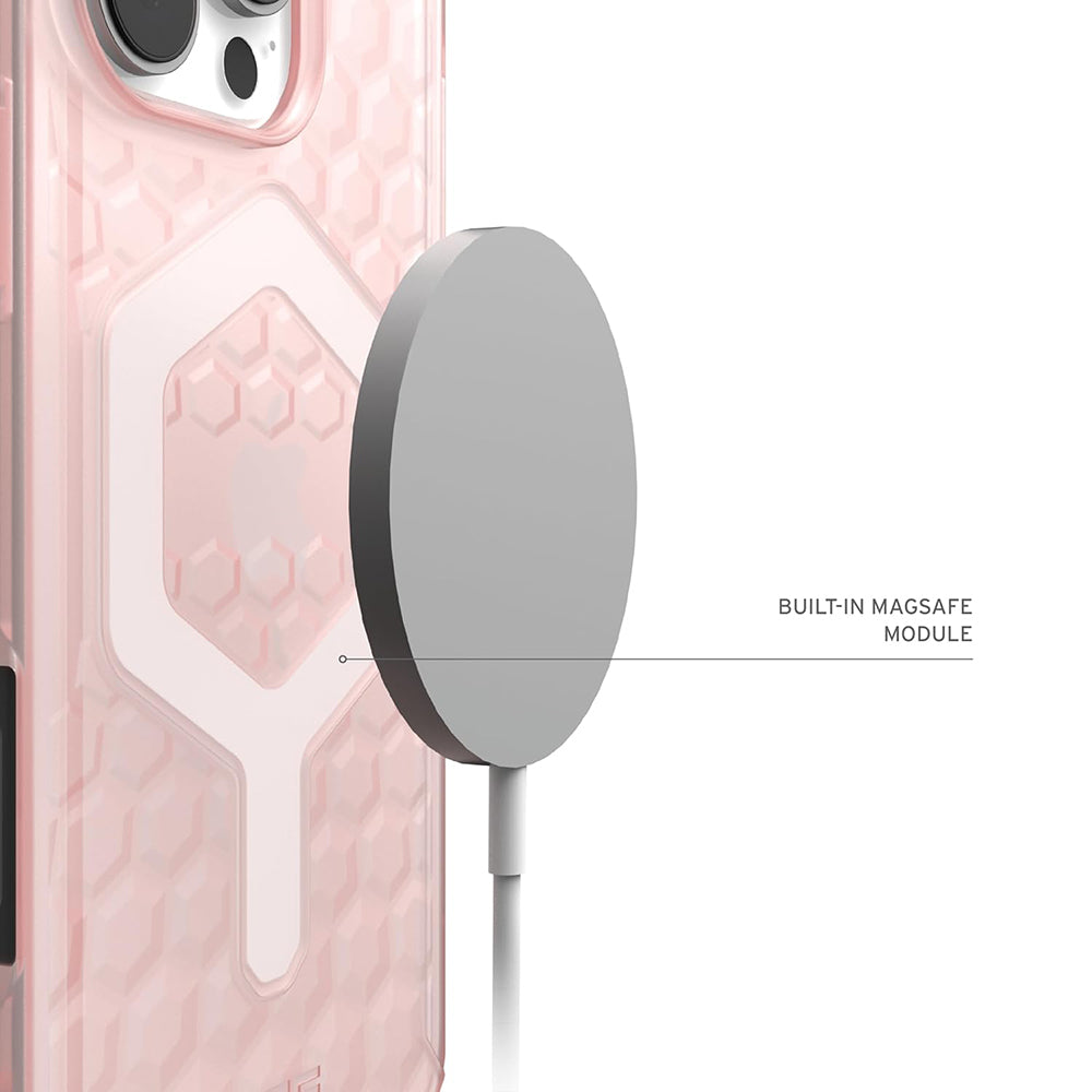 Funda MagSafe para Apple iPhone 16 Pro, Urban Armor Gear, Essential Armor, Rosa