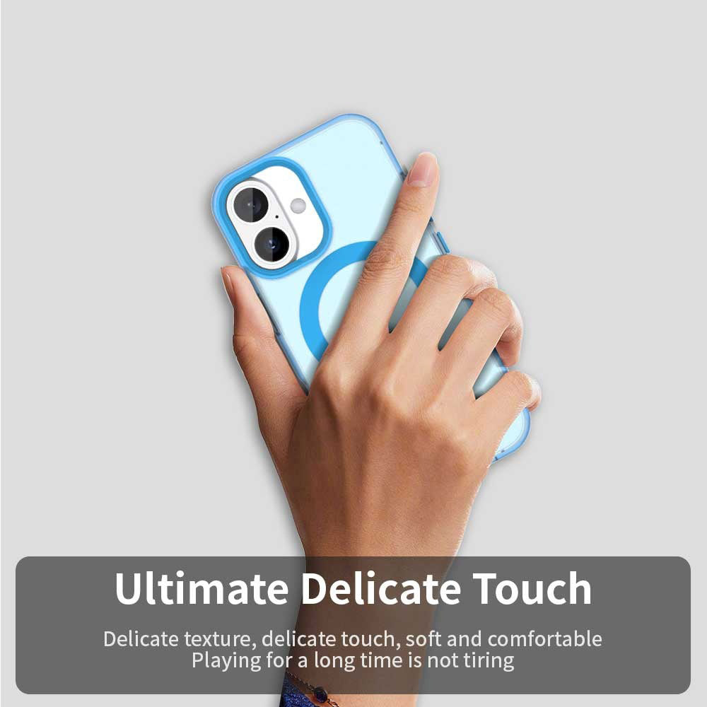 Funda MagSafe para Apple iPhone 16, Techsuit, CandyCase, Azul
