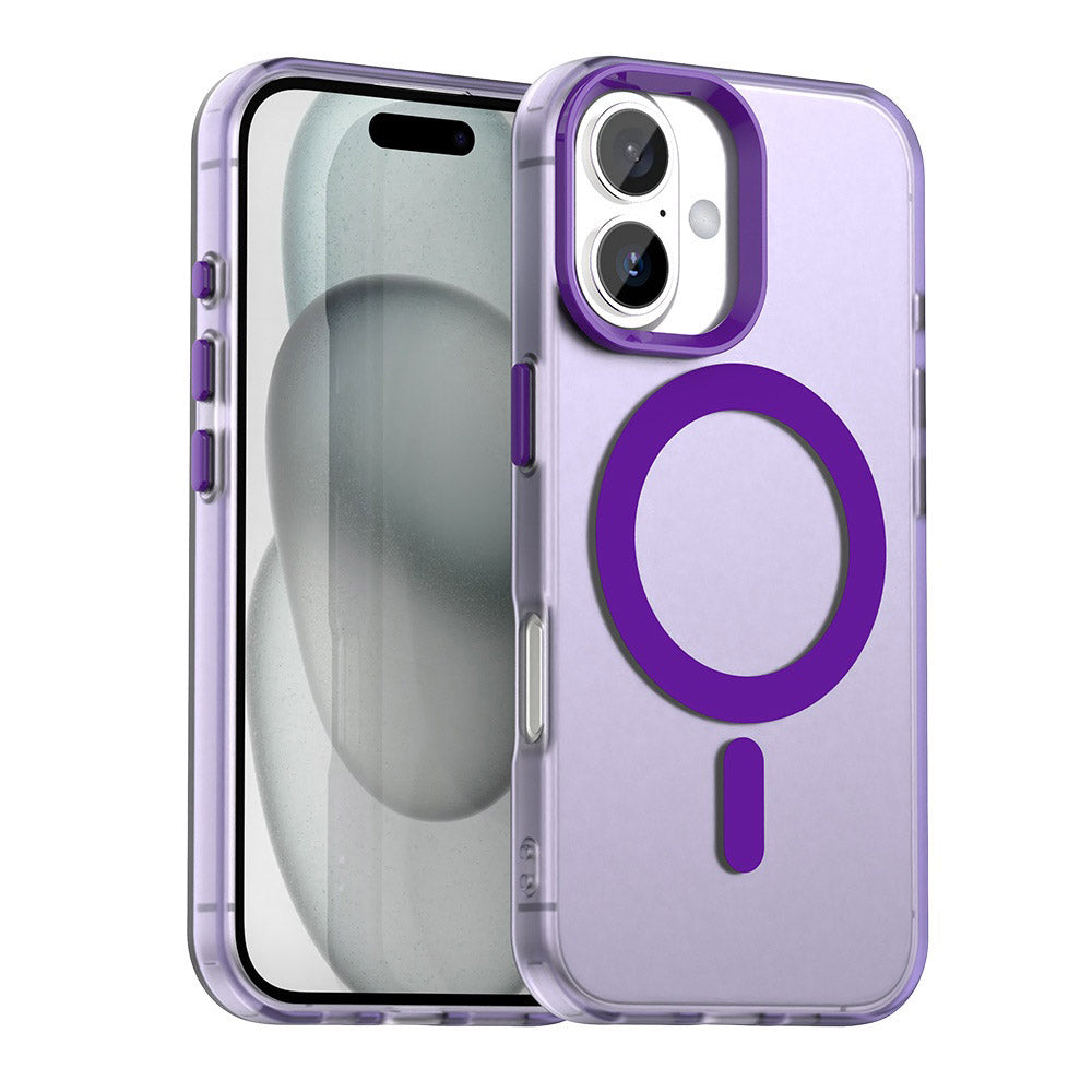 Funda MagSafe para Apple iPhone 16, Techsuit, CandyCase, Morado