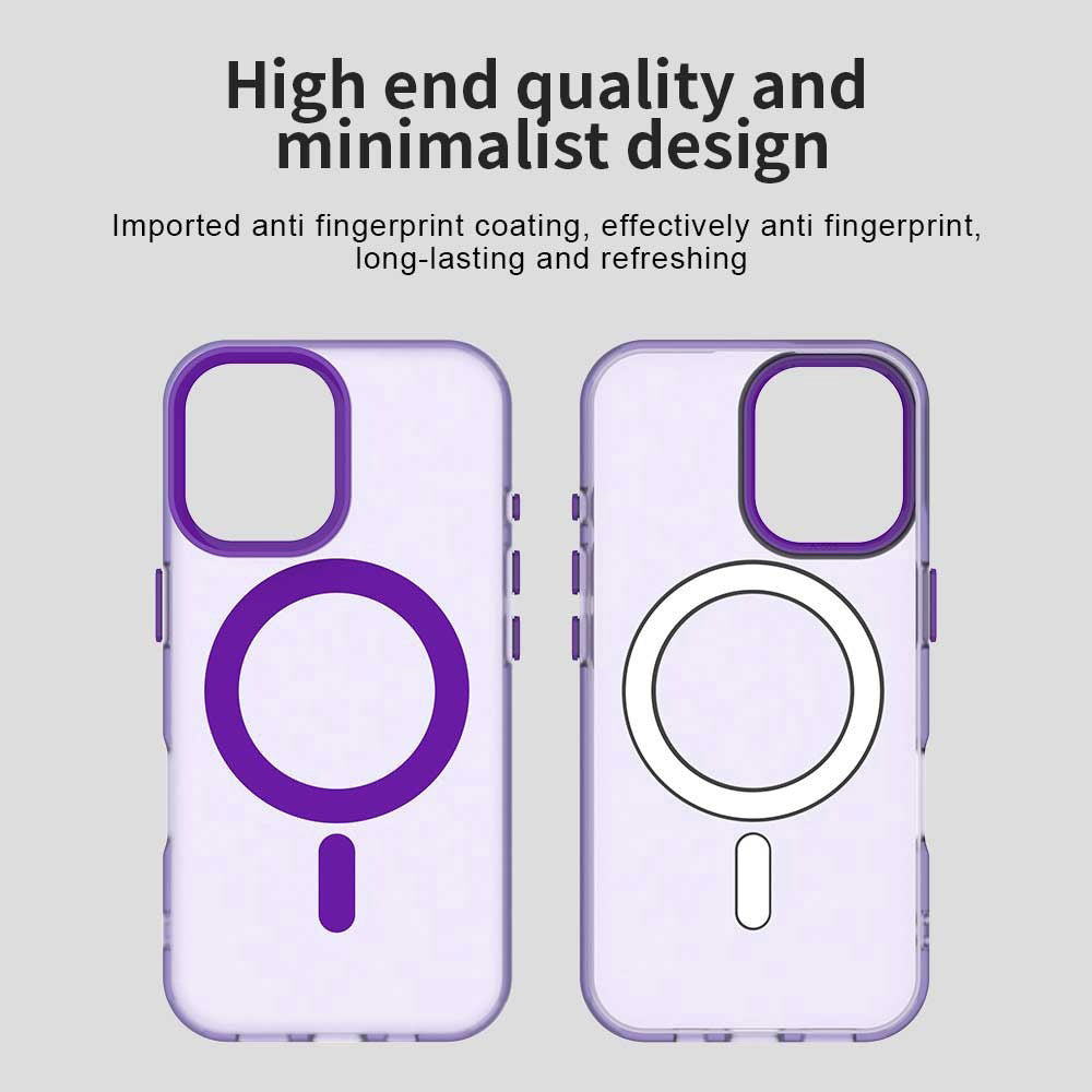 Funda MagSafe para Apple iPhone 16, Techsuit, CandyCase, Morado