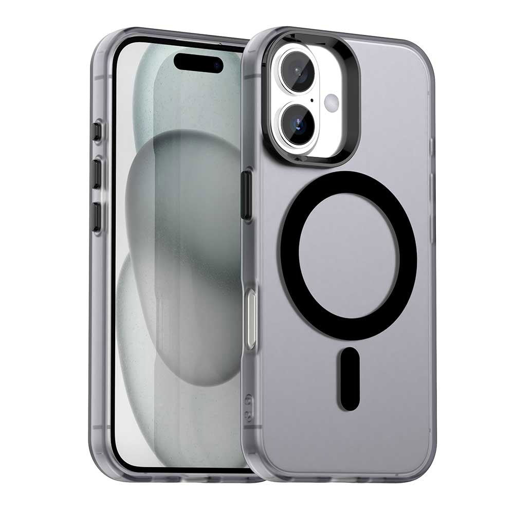 Funda MagSafe para Apple iPhone 16, Techsuit, CandyCase, Negra