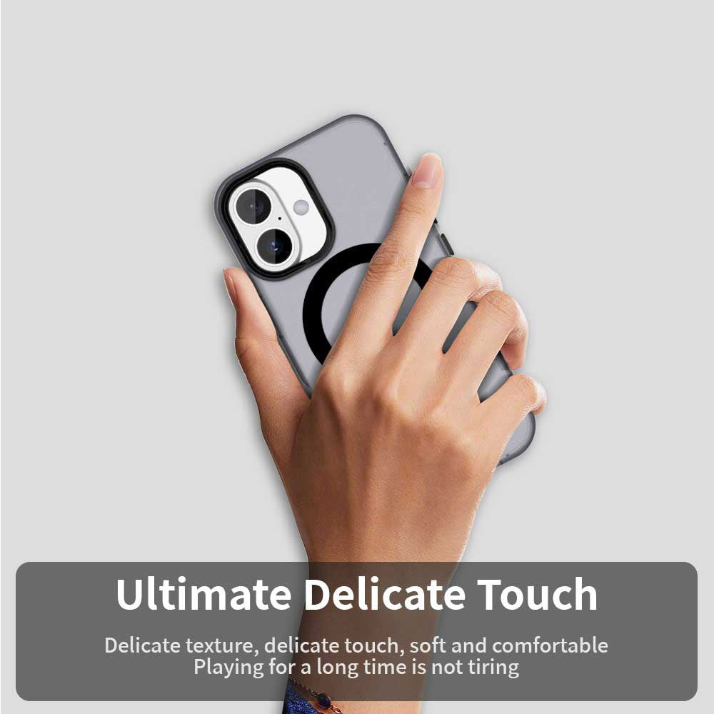 Funda MagSafe para Apple iPhone 16, Techsuit, CandyCase, Negra