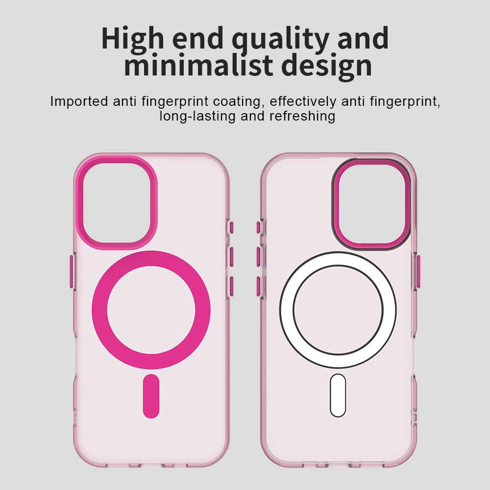 Funda MagSafe para Apple iPhone 16, Techsuit, CandyCase, Rosa