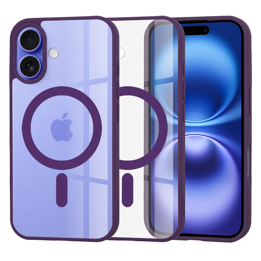 Funda MagSafe para Apple iPhone 16, Techsuit, Pro, Morado