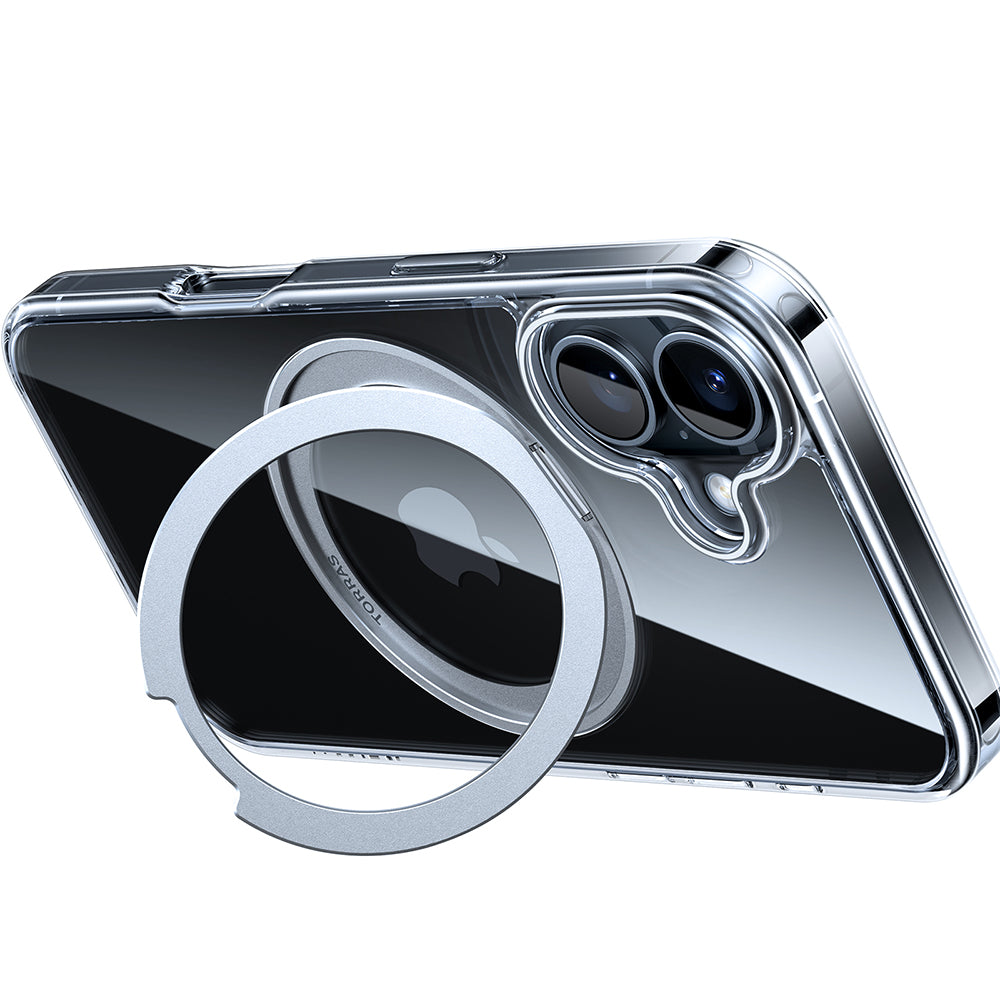 Funda MagSafe para Apple iPhone 16, Torras, Ostand Pro, Transparente
