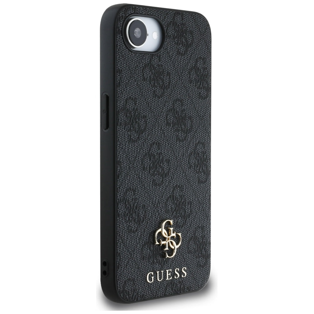 Funda MagSafe para Apple iPhone 17e / 16e, Guess, 4G Classic, Negra