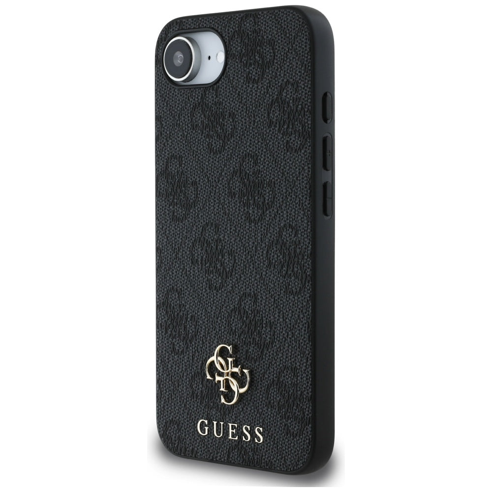 Funda MagSafe para Apple iPhone 17e / 16e, Guess, 4G Classic, Negra