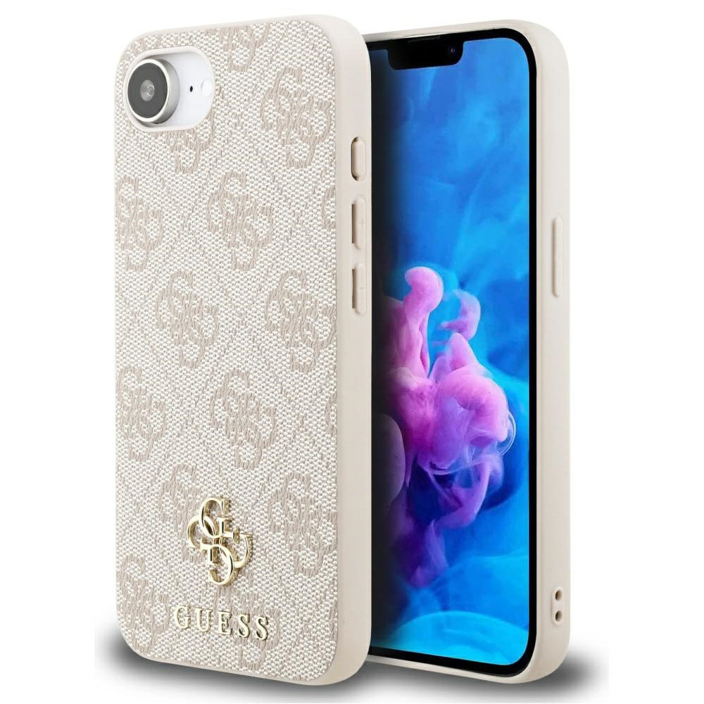 Funda MagSafe para Apple iPhone 17e / 16e, Guess, 4G Classic, Rosa