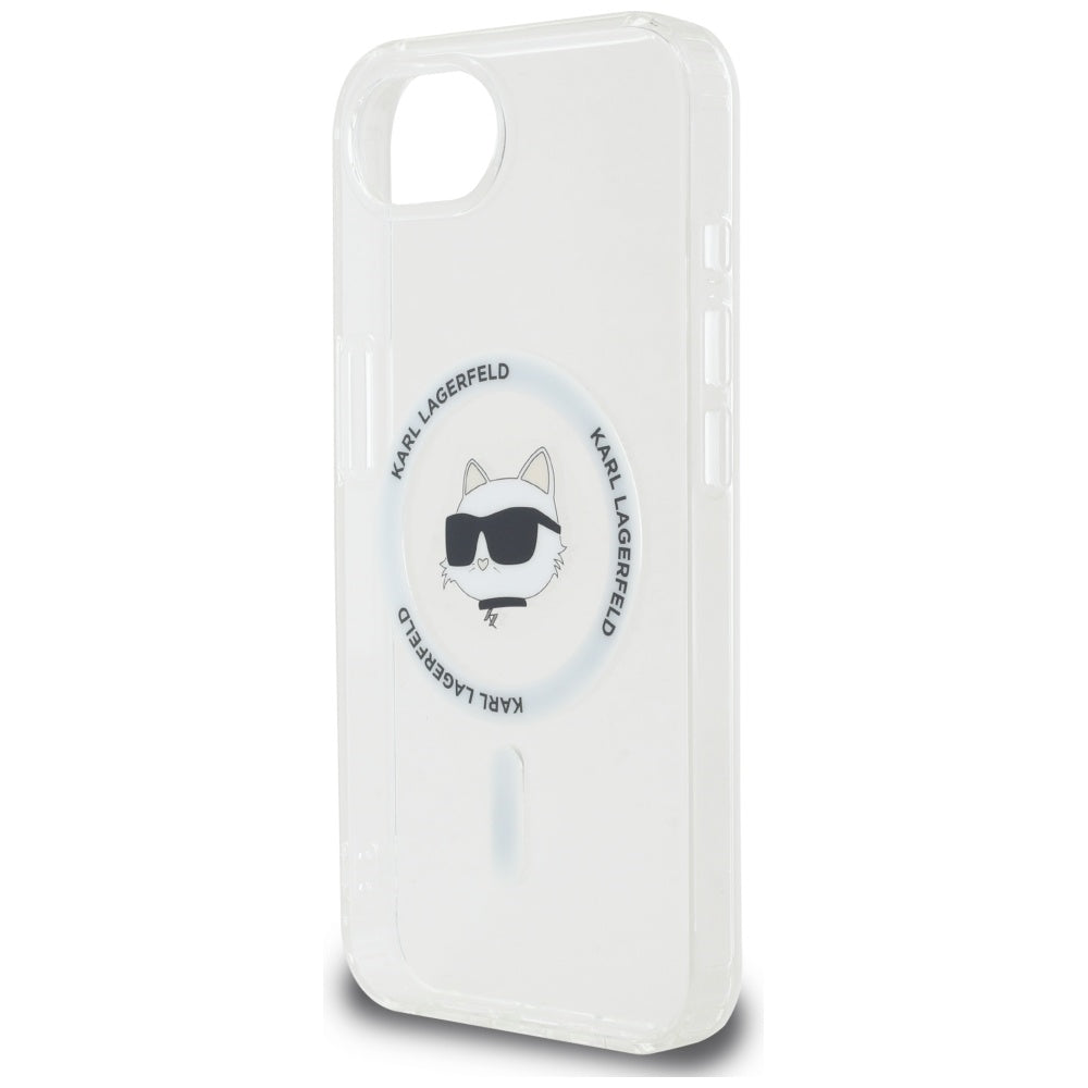 Funda MagSafe para Apple iPhone 17e / 16e, Karl Lagerfeld, IML Choupette's Head, Blanca