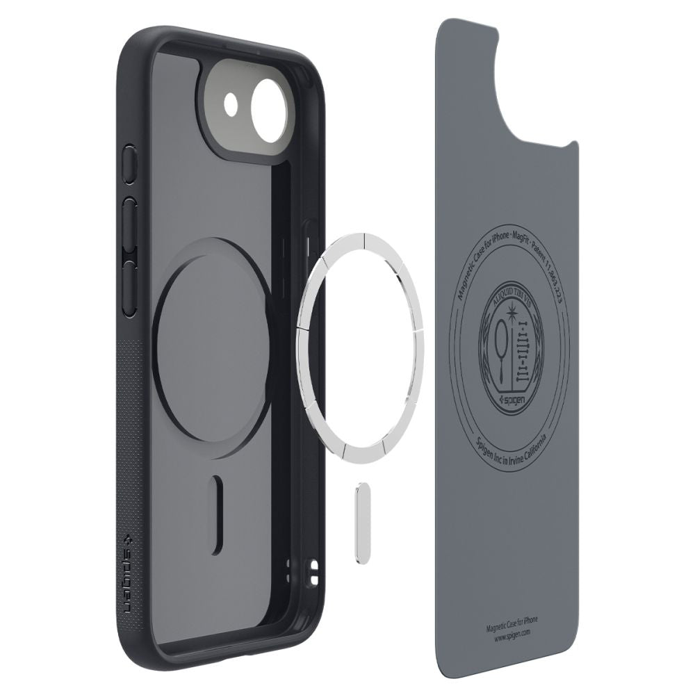 Funda MagSafe para Apple iPhone 17e / 16e, Spigen, Caseology Nano Pop, Negra ACS09155