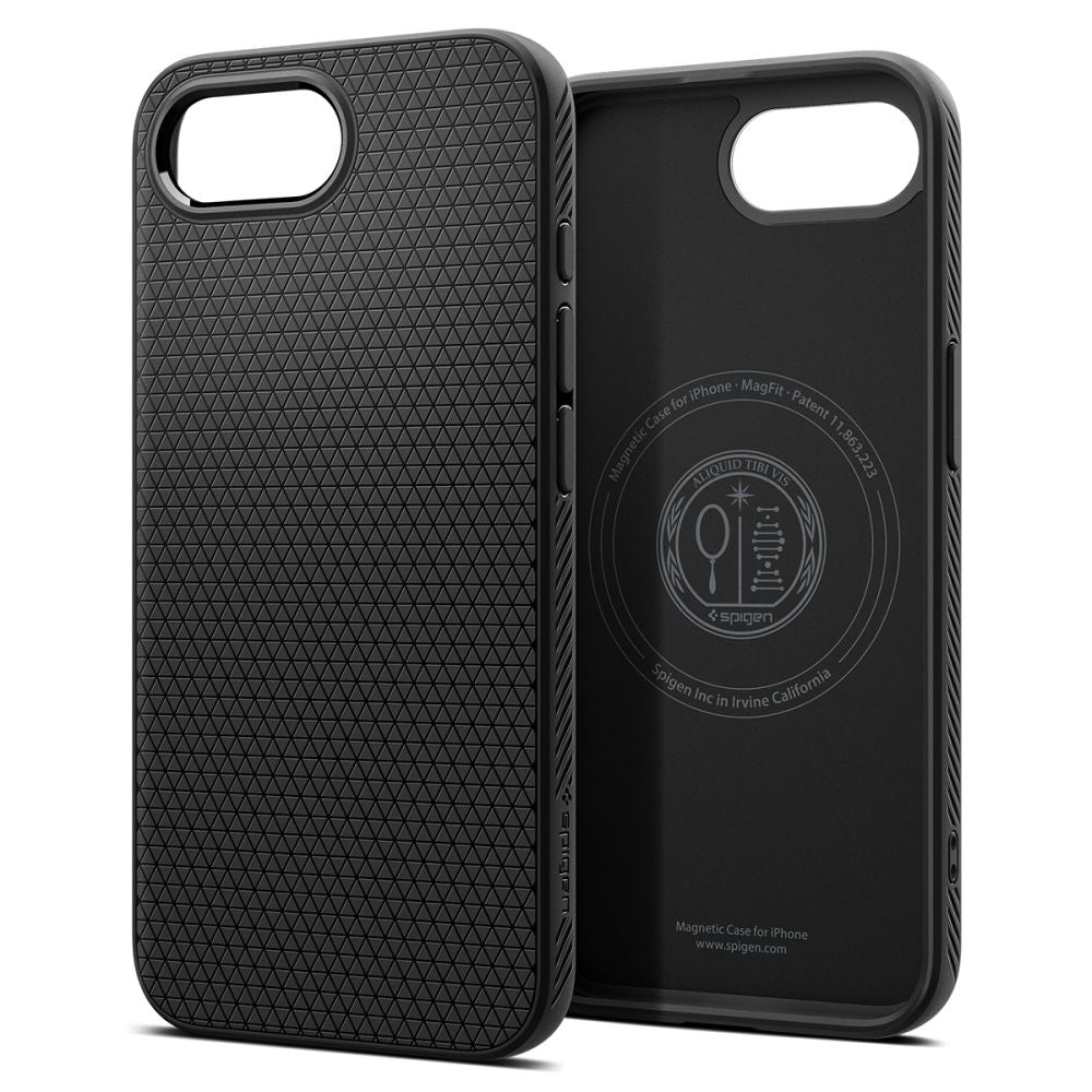 MagSafe Case for Apple iPhone 17e / 16e, Spigen, Liquid Air, Matte Black ACS09151