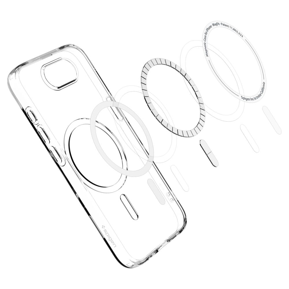 Funda MagSafe para Apple iPhone 17e / 16e, Spigen, Liquid Crystal, Transparente ACS09150