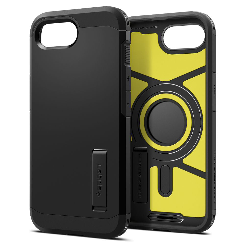 Funda MagSafe para Apple iPhone 17e / 16e, Spigen, Tough Armor, Negra