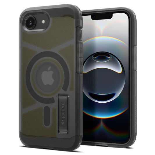 Funda MagSafe para Apple iPhone 17e / 16e, Spigen, Tough Armor, Negra Satinada