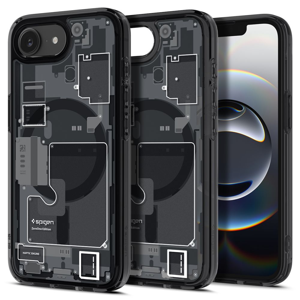 Funda MagSafe para Apple iPhone 17e / 16e, Spigen, Ultra Hybrid Zero One, Negra