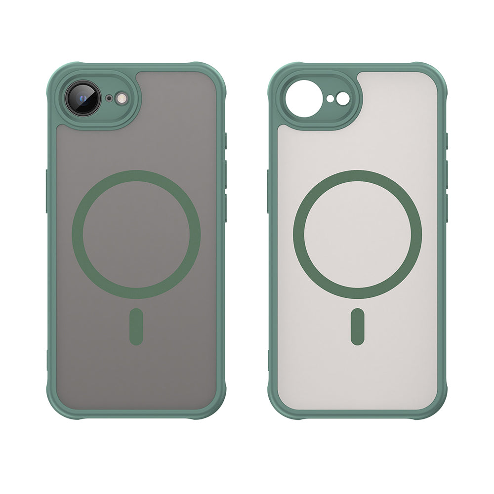Funda MagSafe para Apple iPhone 17e / 16e, Techsuit, HaloFrost II, Verde