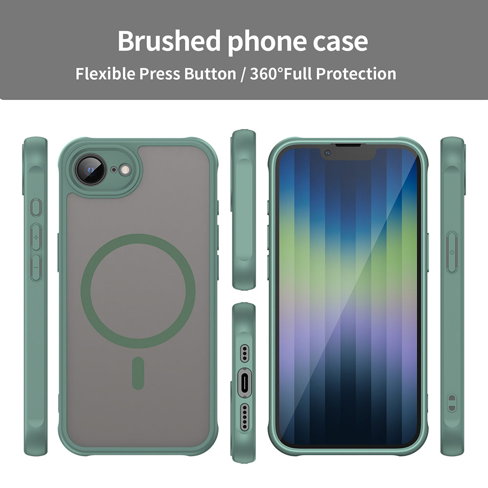 Funda MagSafe para Apple iPhone 17e / 16e, Techsuit, HaloFrost II, Verde
