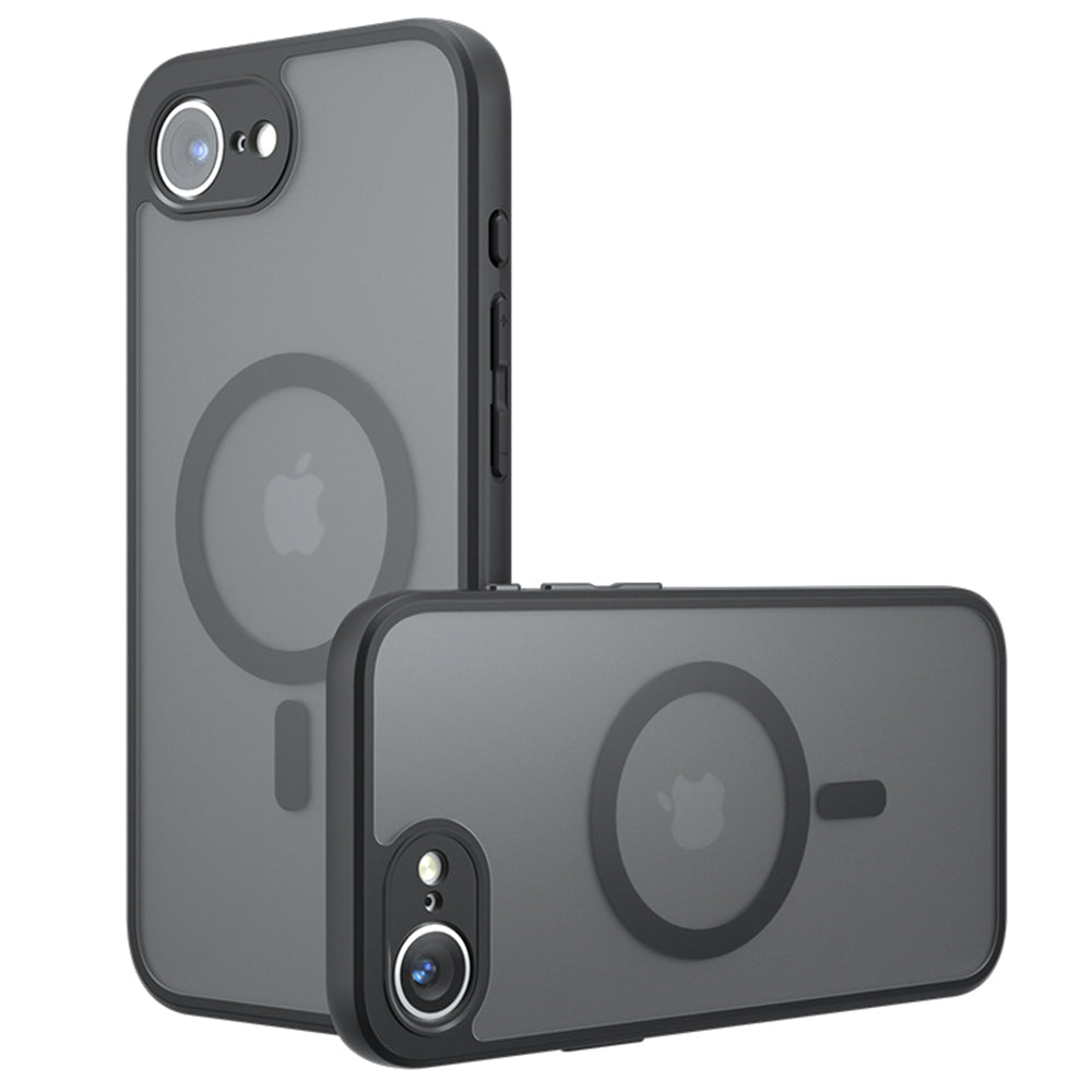 Funda MagSafe para Apple iPhone 17e / 16e, Techsuit, PureFrost, Negra Satinada