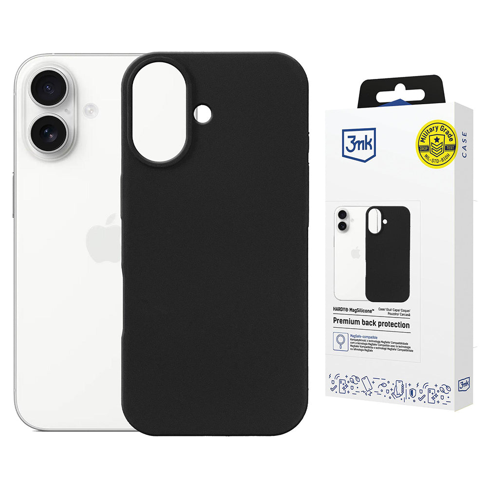 Funda MagSafe para Apple iPhone 17, 3MK, Hardy, Negra