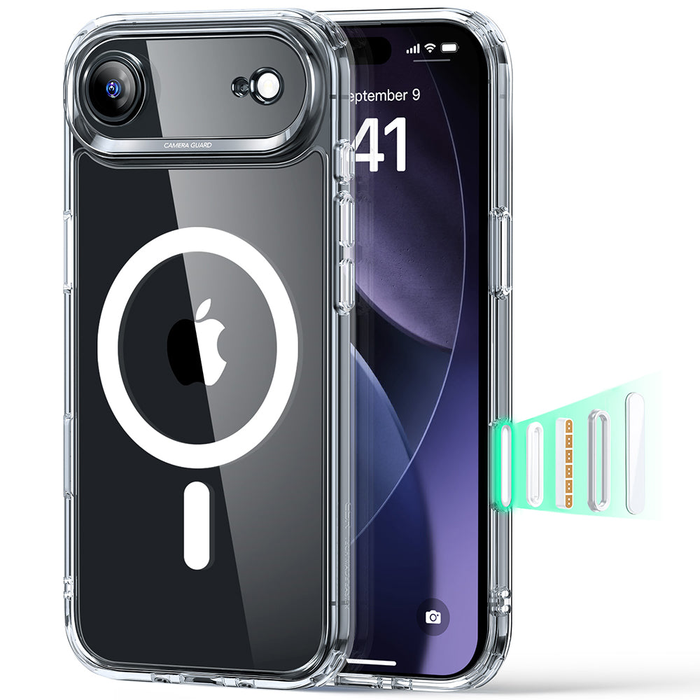 Funda MagSafe para Apple iPhone 17 Air, ESR, Classic Hybrid, Transparente