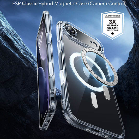 Funda MagSafe para Apple iPhone 17 Air, ESR, Classic Hybrid, Transparente