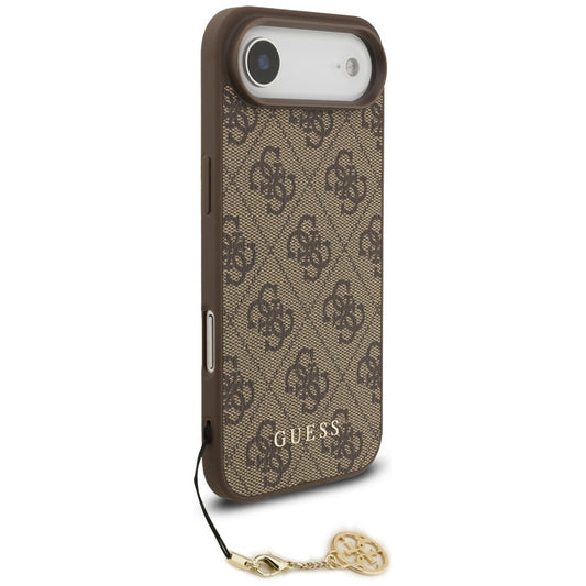 Funda MagSafe para Apple iPhone 17 Air, Guess, 4G Charm Cradle, Marrón.