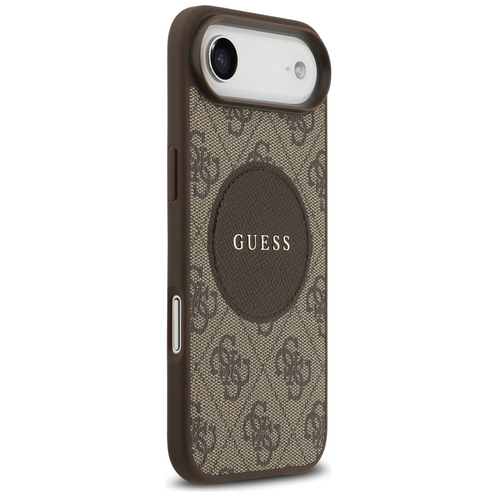 Funda MagSafe para Apple iPhone 17 Air, Guess, 4G Circle Classic Logo, Marrón