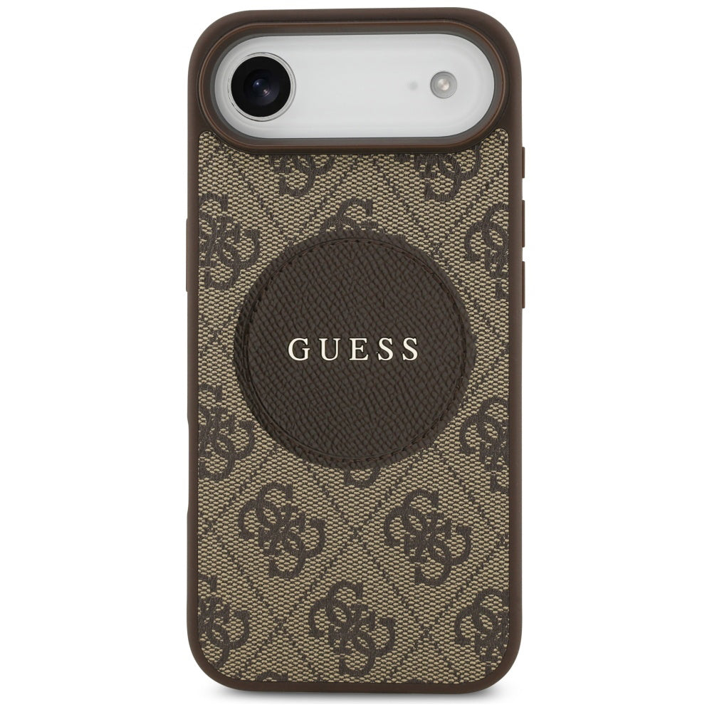 Funda MagSafe para Apple iPhone 17 Air, Guess, 4G Circle Classic Logo, Marrón
