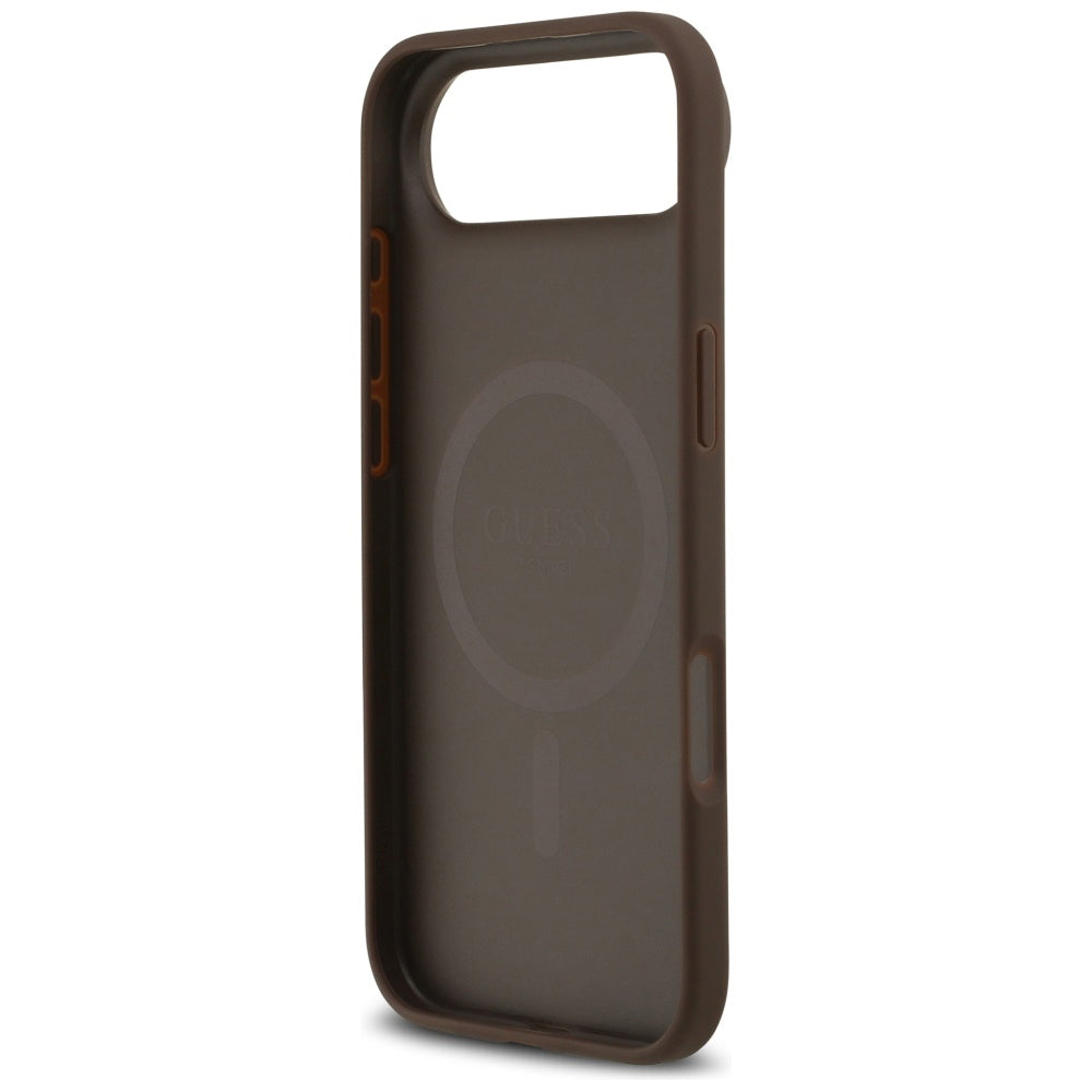Funda MagSafe para Apple iPhone 17 Air, Guess, 4G Circle Classic Logo, Marrón