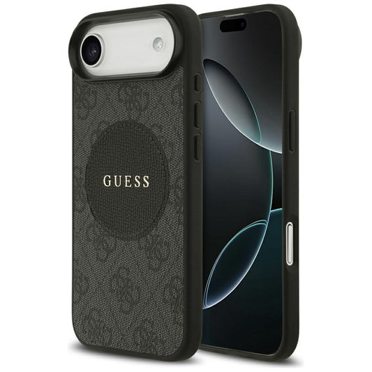 Funda MagSafe para Apple iPhone 17 Air, Guess, 4G Circle Classic Logo, Negra