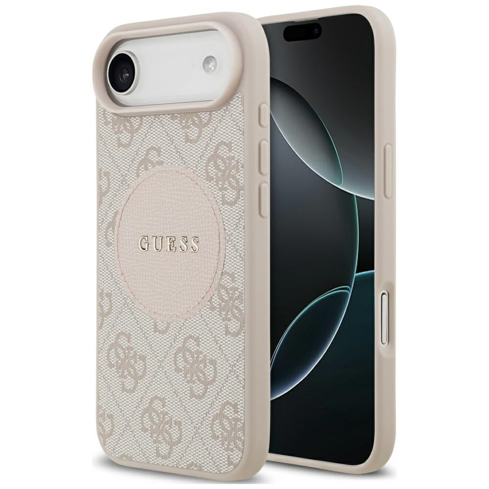 Funda MagSafe para Apple iPhone 17 Air, Guess, 4G Circle Classic Logo, Rosa