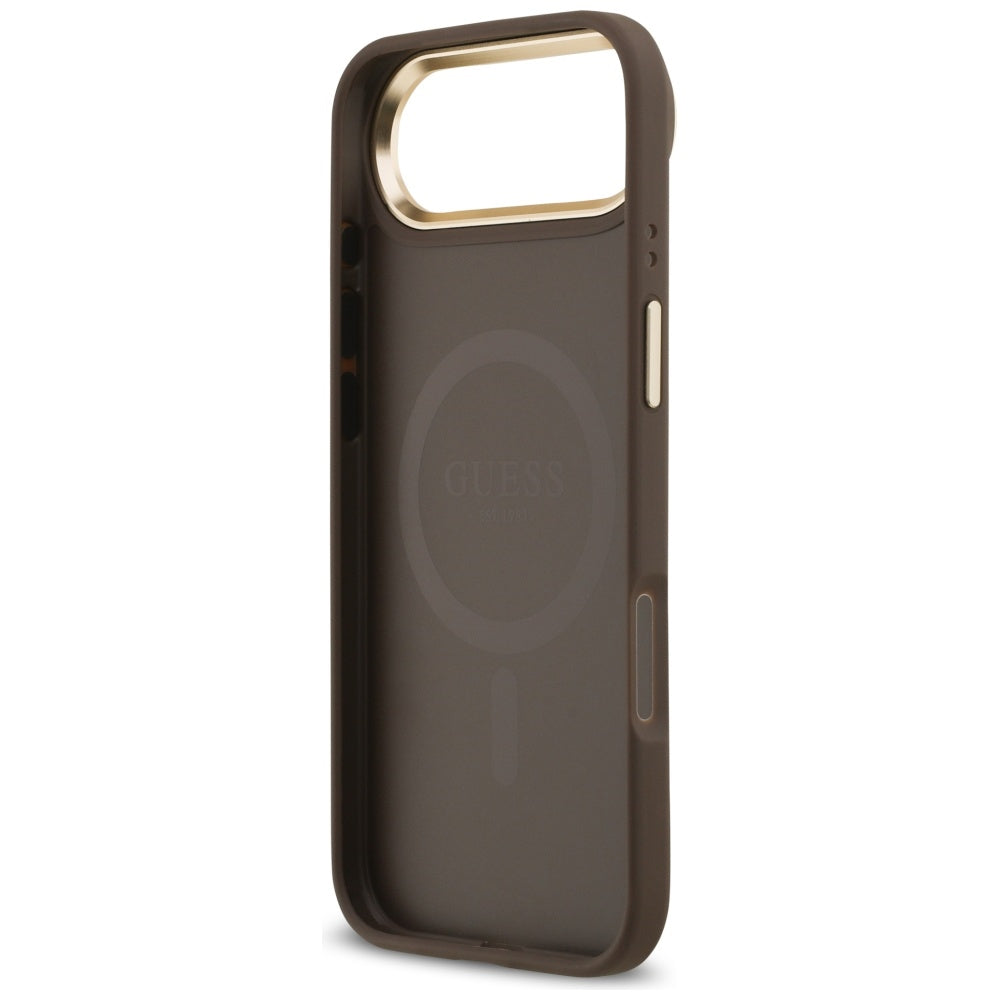 Funda MagSafe para Apple iPhone 17 Air, Guess, 4G Classic, Marrón
