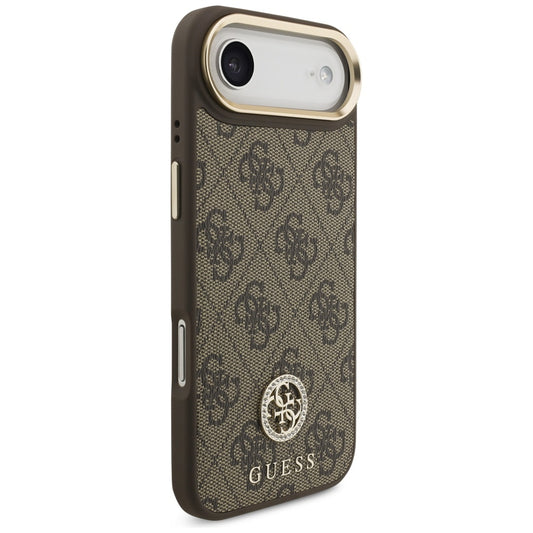Funda MagSafe para Apple iPhone 17 Air, Guess, 4G Strass Logo, Marrón