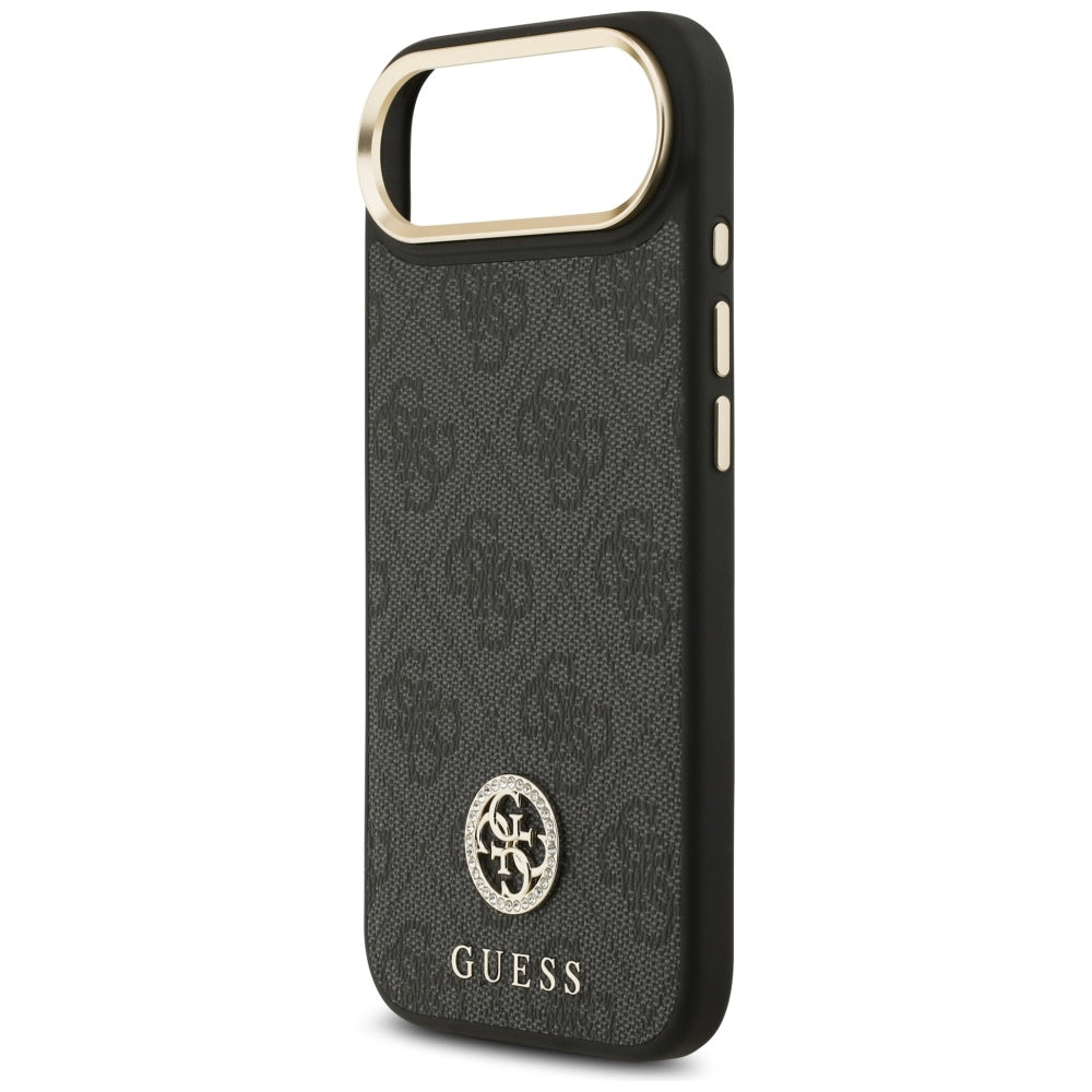 Funda MagSafe para Apple iPhone 17 Air, Guess, 4G Strass Logo, Negra