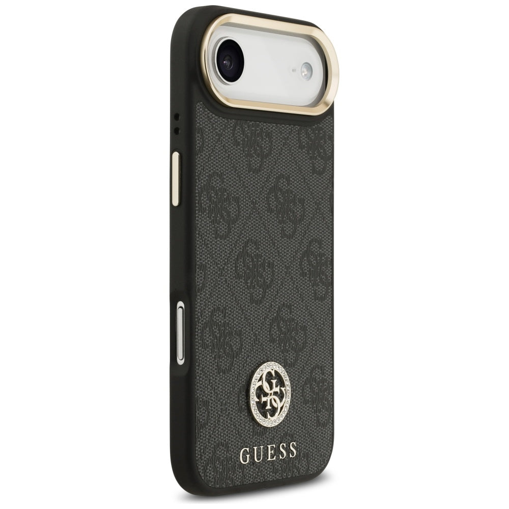 Funda MagSafe para Apple iPhone 17 Air, Guess, 4G Strass Logo, Negra