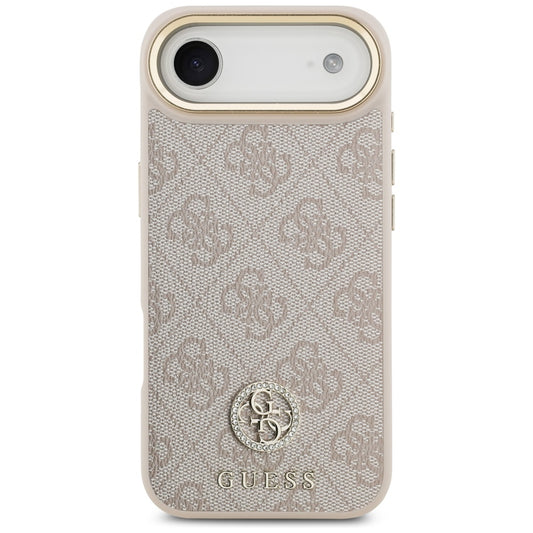 Funda MagSafe para Apple iPhone 17 Air, Guess, 4G Strass Logo, Rosa.