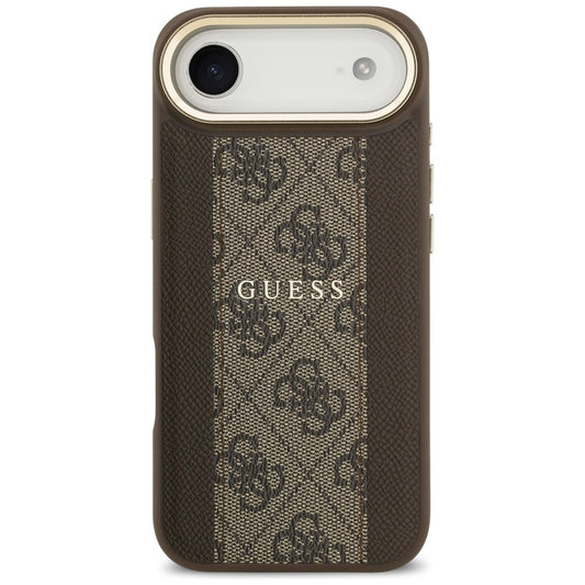Funda MagSafe para Apple iPhone 17 Air, Guess, 4G Stripe, Marrón.