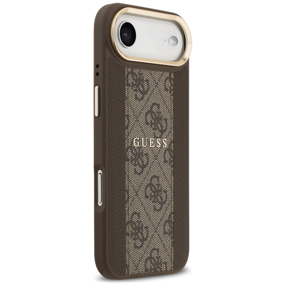 Funda MagSafe para Apple iPhone 17 Air, Guess, 4G Stripe, Marrón.