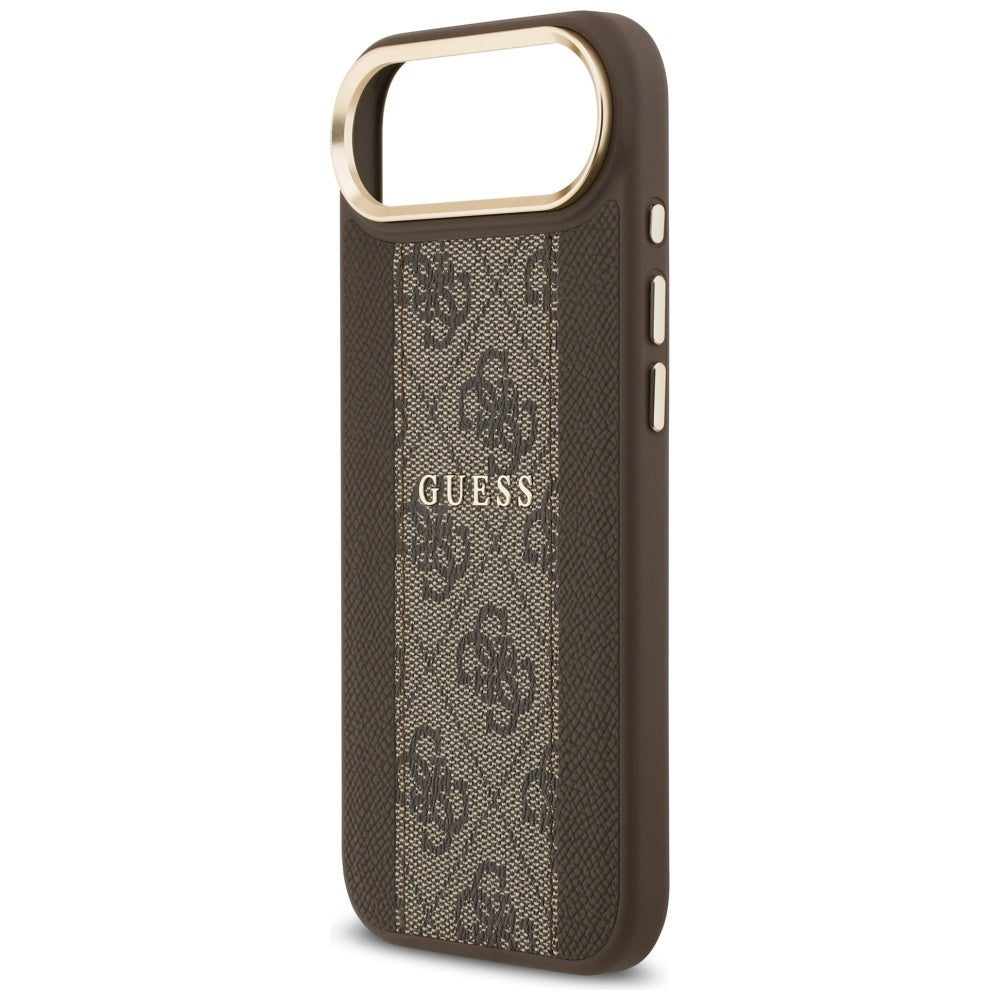 Funda MagSafe para Apple iPhone 17 Air, Guess, 4G Stripe, Marrón.