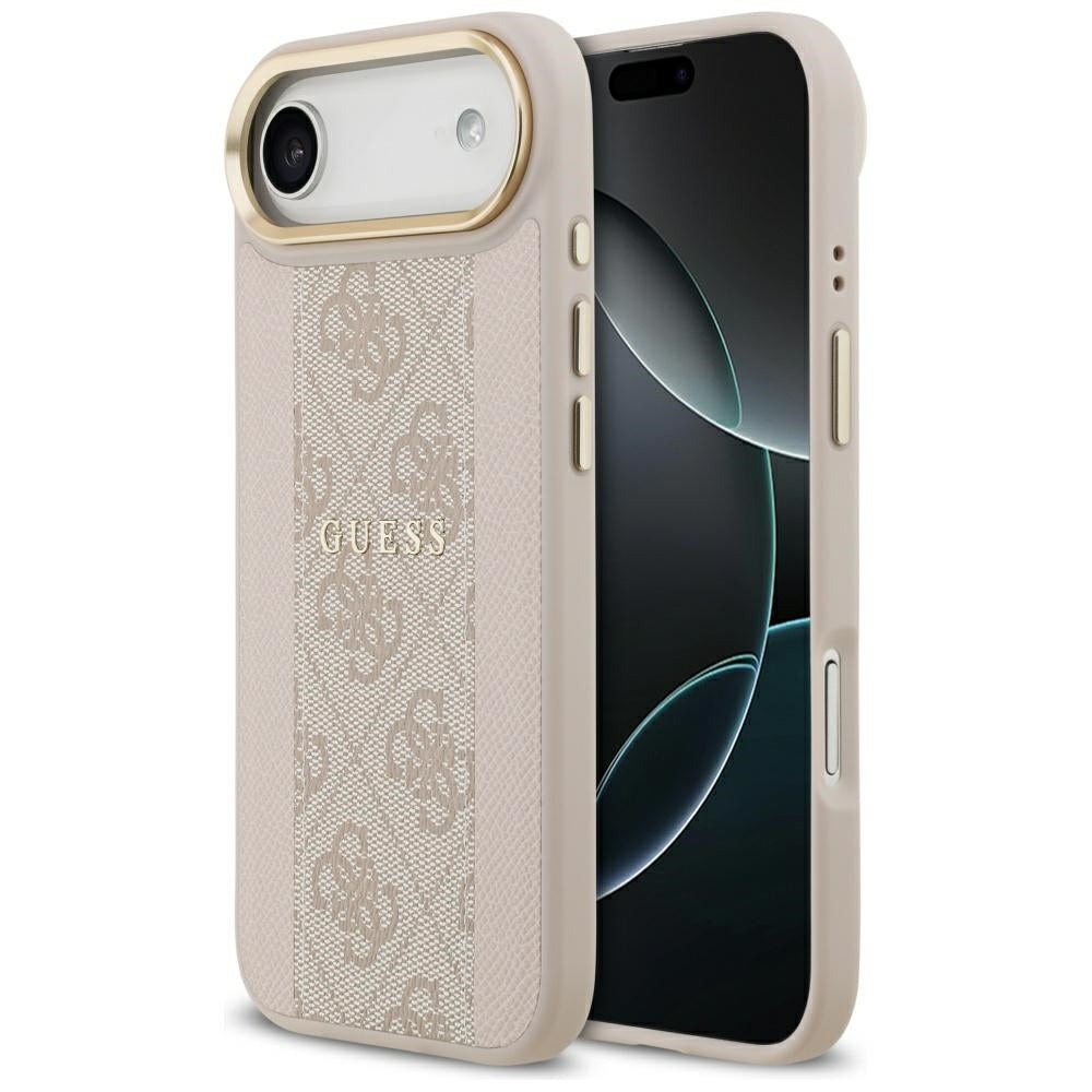 Funda MagSafe para Apple iPhone 17 Air, Guess, 4G Stripe, Rosa
