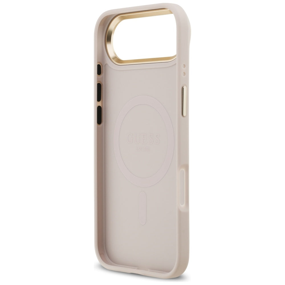 Funda MagSafe para Apple iPhone 17 Air, Guess, 4G Stripe, Rosa
