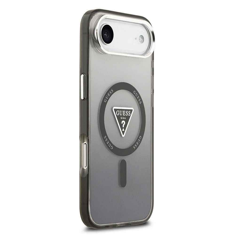 Funda MagSafe para Apple iPhone 17 Air, Guess, IML Gradient Triangle Logo, Negra