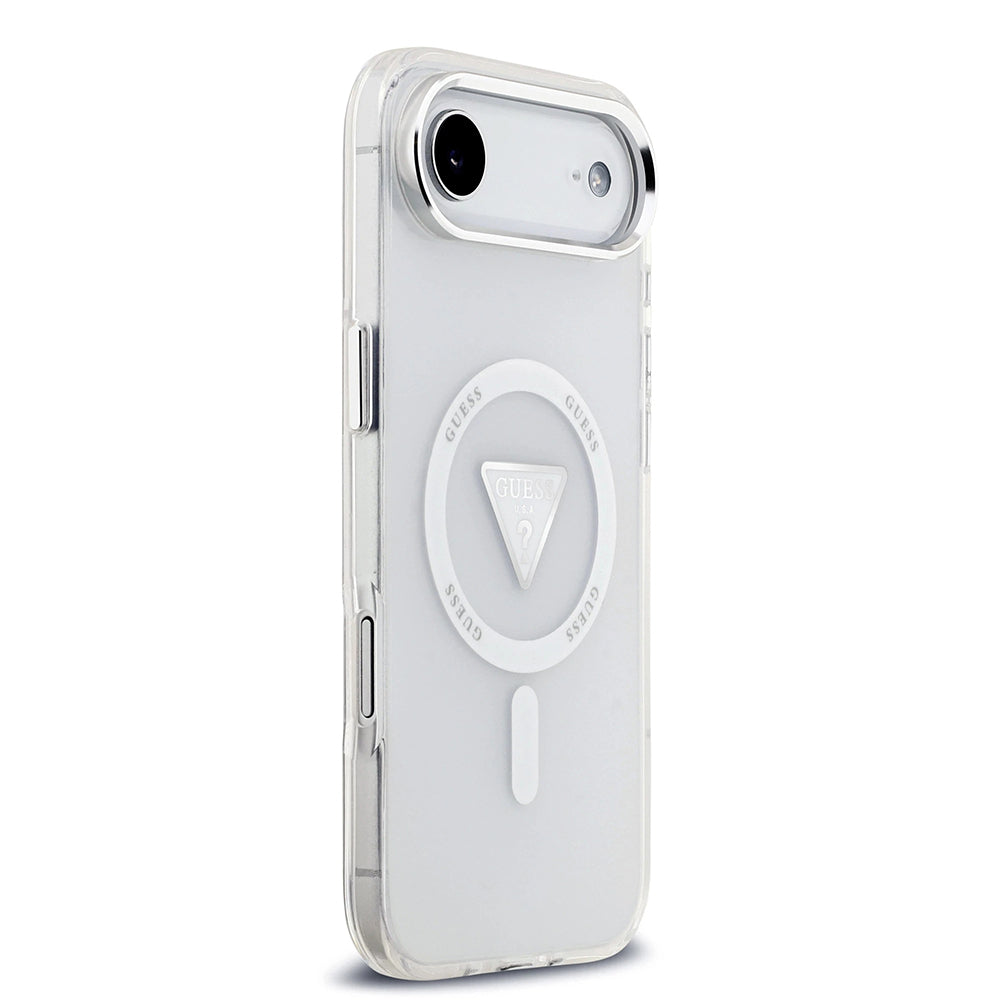 Funda MagSafe para Apple iPhone 17 Air, Guess, IML Gradient Triangle Logo, Transparente