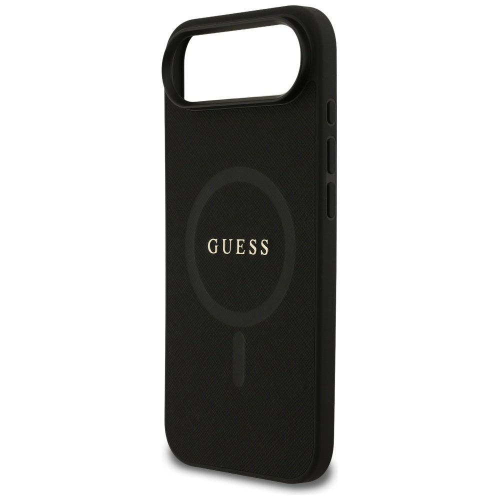 Funda MagSafe para Apple iPhone 17 Air, Guess, Saffiano Classic Logo, Negra