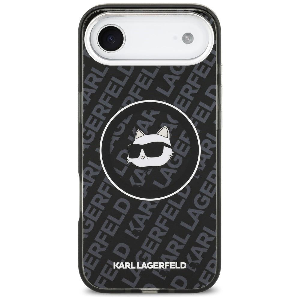 Funda MagSafe para Apple iPhone 17 Air, Karl Lagerfeld, IML Choupette's Head, Negra