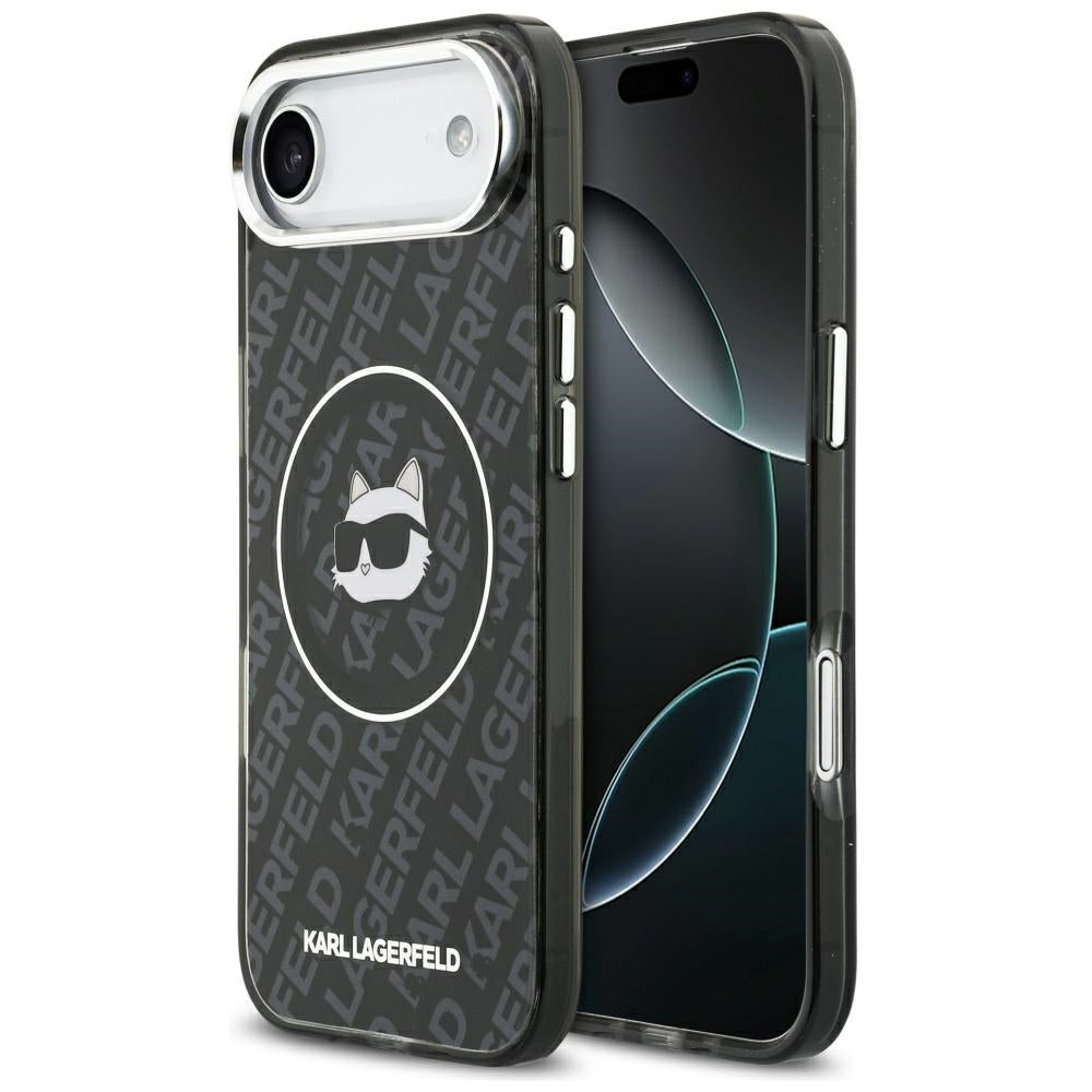 Funda MagSafe para Apple iPhone 17 Air, Karl Lagerfeld, IML Choupette's Head, Negra
