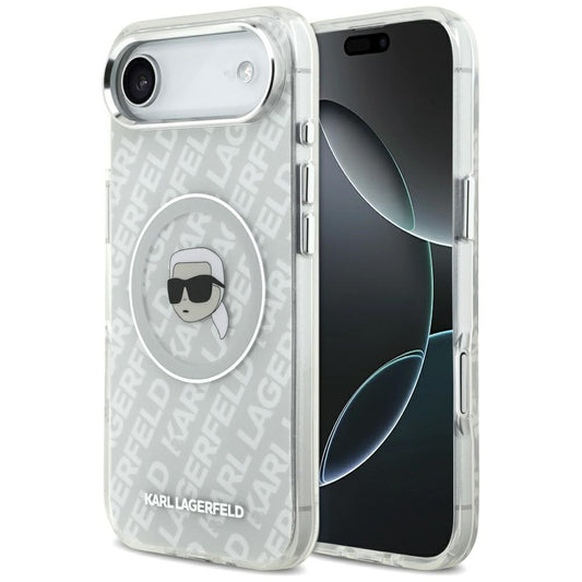 Funda MagSafe para Apple iPhone 17 Air, Karl Lagerfeld, IML Karl's Head, Gris